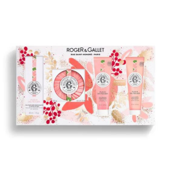 roger&gallet - cofanetto regalo set figuier - eau de toilette 30 ml + gel doccia 50ml + latte corpo 50ml + saponetta 100g